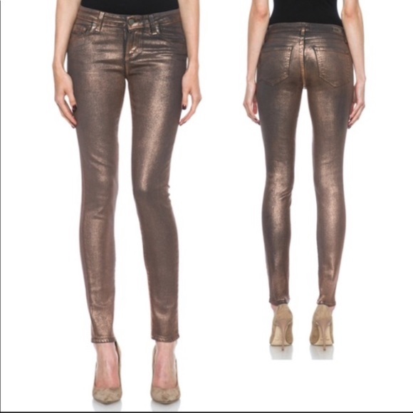 PAIGE Denim - Paige Verdugo Coated Skinny Jeans